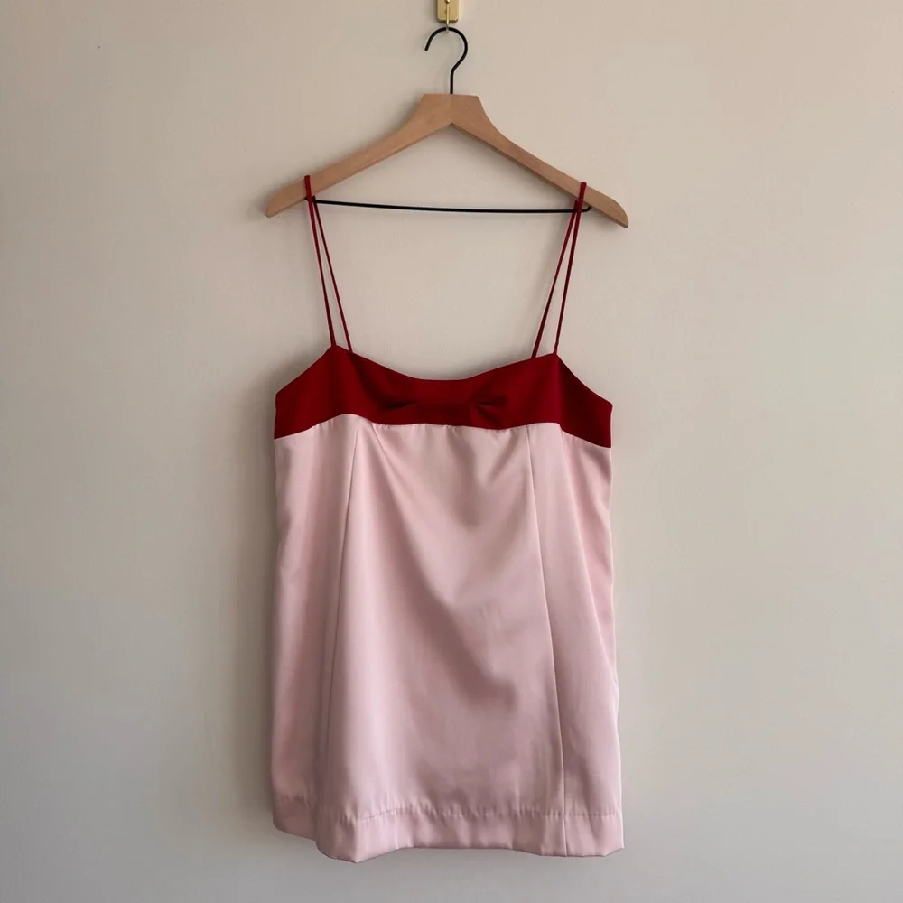 Free People | Pink Babydoll Verano Mini Dress in Sweet Combo ~ Brand New Medium